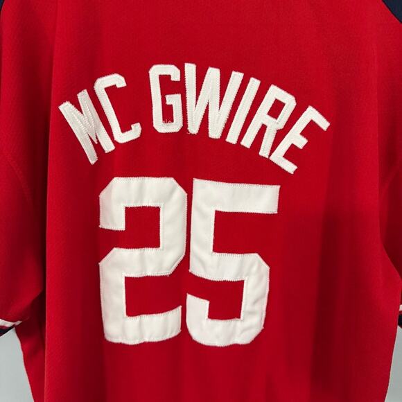 Vintage Starter MLB St Louis Cardinals Mark McGwire Jersey Mens Size XL Baseball - Picture 8 of 10